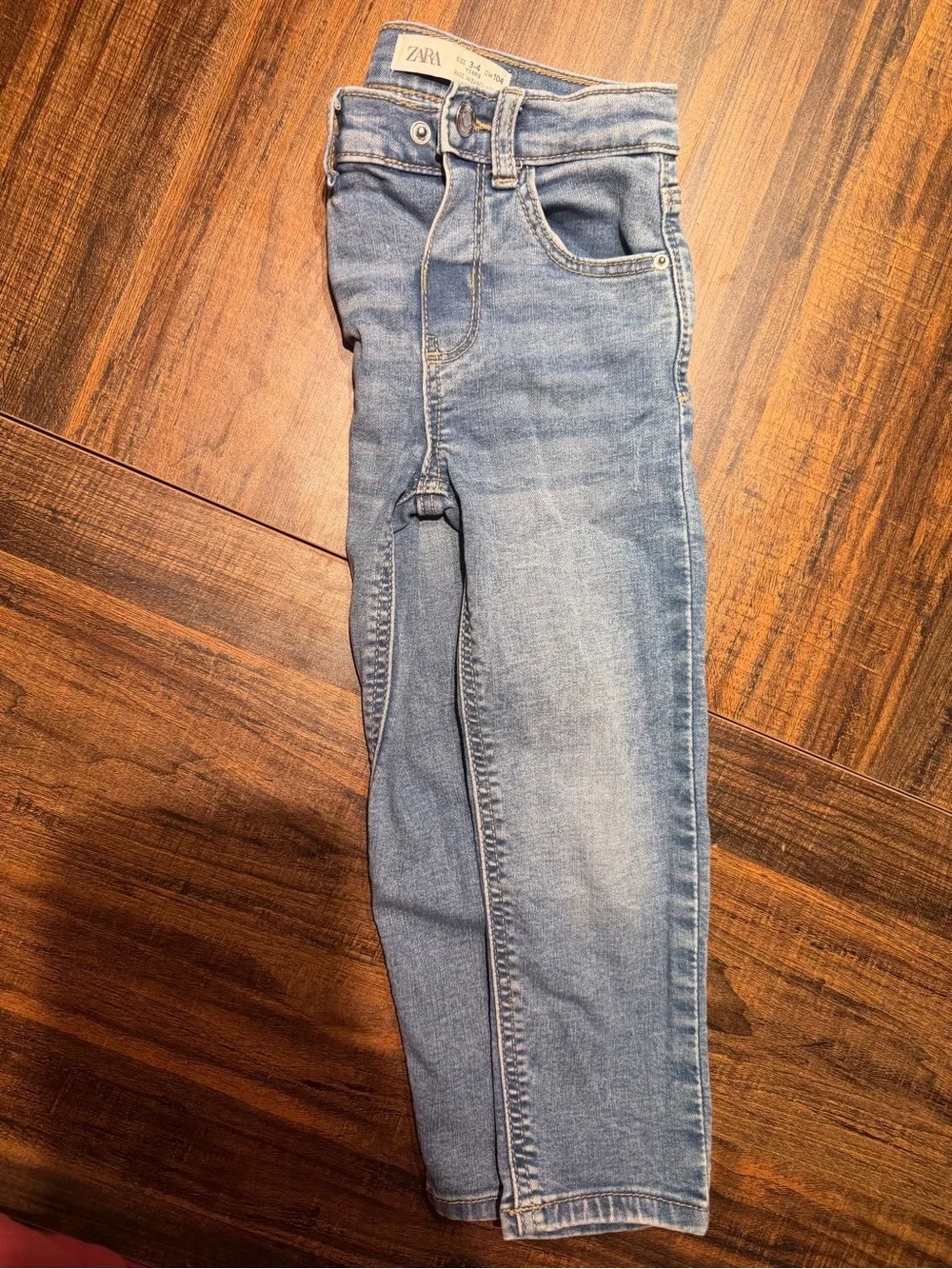 Zara Little Girls Light Blue Skinny Jeans